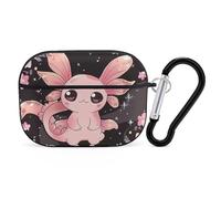 VOSERY Cute Axolotl Flower Blossoms B Compatible with Airpods Pro Case - Cute Case Compatible with Airpods Pro 2 Case, PC Case Compatible with Airpods Pro 2nd Generation Case with Keychain