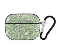 VOSERY Cute Frog Sitting Pose Funny Compatible with Airpods Pro Case - Cute Case Compatible with Airpods Pro 2 Case, PC Case Compatible with Airpods Pro 2nd Generation Case with Keychain