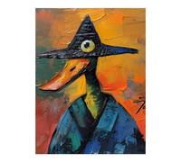 VOSERY Diamond Art Kits for Adults - 5D Frameless Abstract Funny Duck Dimond Painting Kits for Adults Beginner, Round Diamond Kits for Home Wall Decor