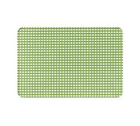 VOSERY Front Door Mat Indoor Outdoor Outside Entrance - Green Gingham 16 * 24in Washable Thin Bathroom Rugs Fit Under Door, Kitchen Rugs Mats for Floor, Bath Rugs for Bathroom
