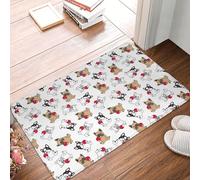 VOSERY Front Door Mat Indoor Outside Entrance - Cute French Bulldog Funny_C Front Door Mat Easy Clean 16x24in, All-Season Doormat Outdoor Entrance Patio Rug