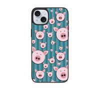 VOSERY Funny Pig Faces Compatible with iPhone 15 Case Cute, Cool Phone Case Compatible with iPhone 15, Full Camera Protective Shockproof