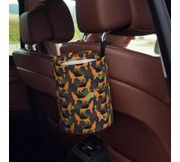 VOSERY German Shepherd Dog(A) Car Trash Can, Mini Car Trash Bin, Car Garbage Can for Car Decor, Funny Car Accessories Interior for Women Men