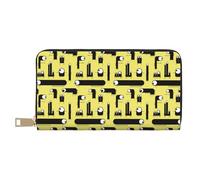 VOSERY Leather Thin Slim Wallets for Women Men - Cute one-eyed monster Clutch Wallet for Women Men with Zipper