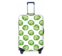 VOSERY Luggage Cover Protector Suitcase Cover - bright cabbage cute eyes funny High Elasticity Suitcase Covers Protector for Luggage (No Luggage), Black, S