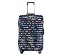 VOSERY Luggage Cover Protector Suitcase Cover - High Elasticity Function Source Code Suitcase Cover for Luggage, Black, X-Large