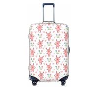 VOSERY Luggage Cover Protector Suitcase Cover - High Elasticity Hello Rabbit Suitcase Cover for Luggage, Black, S