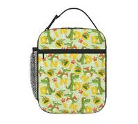 VOSERY Lunch Box for Men Women - Lunch Bag for Men, Stylish Insulated Lunch Bag, Cute Dinosaurs Insulated Lunch Box, Small Lunch Box for Women, Lunch Box for Adults