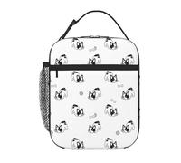 VOSERY Lunch Box for Men Women - Lunch Bag for Men, Stylish Insulated Lunch Bag, Cute French Bulldog Funny_A Insulated Lunch Box, Small Lunch Box for Women, Lunch Box for Adults