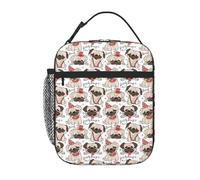 VOSERY Lunch Box for Men Women - Lunch Bag for Men, Stylish Insulated Lunch Bag, Funny French Bulldog_A Insulated Lunch Box, Small Lunch Box for Women, Lunch Box for Adults