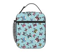 VOSERY Lunch Box for Men Women - Lunch Bag for Men, Stylish Insulated Lunch Bag, Funny French Bulldog Cute Insulated Lunch Box, Small Lunch Box for Women, Lunch Box for Adults