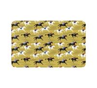 VOSERY Minimalist Painted Knight Horse Bathroom Rugs 30x20 - Soft Absorbent Non-Slip Bath Rugs Mat, Machine Washable Bath Mats Shower Rug for Bathroom