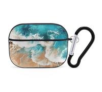 VOSERY Ocean Wave Crash Compatible with Airpods Pro Case - Cute Case Compatible with Airpods Pro 2 Case, PC Case Compatible with Airpods Pro 2nd Generation Case with Keychain