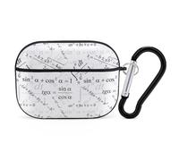 VOSERY Print Equation Math Compatible with Airpods Pro Case - Cute Case Compatible with Airpods Pro 2 Case, PC Case Compatible with Airpods Pro 2nd Generation Case with Keychain