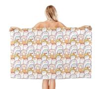 VOSERY Quick Dry Beach Towel - Cute Cartoon Penguin Soft Bath Towels for Bathroom, Towels for Body, Personalized Beach Towels, Absorbent Shower Towels for Home, Travel