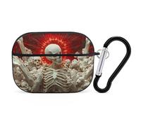VOSERY Rising Skeletons Red Sun Compatible with Airpods Pro Case - Cute Case Compatible with Airpods Pro 2 Case, PC Case Compatible with Airpods Pro 2nd Generation Case with Keychain