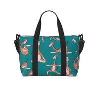 VOSERY Travel Bag, Giraffes Doing Various Yoga Weekender Bag Carry On Duffle Bags for Women, Travel Essentials Sport Gym Bag for Men, Overnight Bag Luggage Bag Personal Item Bag