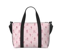 Vosery Travel Duffel Bag, Weekender Bag Carry On Overnight Tote Bags for Women and Men, Cute Poodle Dog Queen Pink_A Shoulder Sport Gym Luggage Bag Personal Item Travel Bag