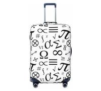 VOSERY Travel Luggage Cover - Math Symbol Print funny Washable Suitcase Covers Protector Fits 18-32 Inches Luggage, Black, S