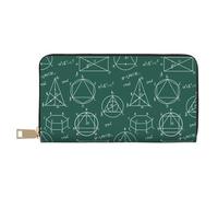 VOSERY Wallet Women, Leather Bifold Multi Card Wallet, formula Math Print Women's Wallets, Long Purse