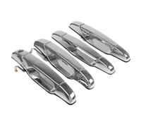 Voseto Door Handle Outer 4 Piece for GMC for Sierra for Yukon Front Rear Driver Passenger Exterior Chrome Door Handle