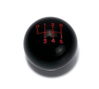 Voseto Gear Shift Knob Stick Head Car Gear Shift Knob Shifter Lever Head Universal 6 Speed Ball Shape Acrylic(6 Speed Black)
