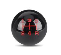 Voseto Gear Shift Knob Stick Head M8x1.25 M10x1.25 M10x1.5 Universal Car Gear Shift Knob Head Shifter Lever Aluminum Round Ball Shape(5 Speed Black)