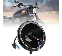 VOSICKY Motorcycle 5 3/4" 5.75 Inch Led Headlight Housing Bucket for FXWG Chopper (Black)