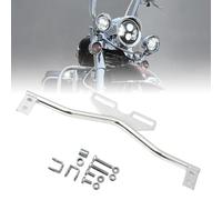 VOSICKY Motorcycle Light Bracket Bar Driving Spot Fog Passing Turn Signal Light Bracket bar For Harley Dyna Super Glide Road Honda Suzuki Yamaha Kawasaki(Chrome)