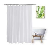 Vosign Fabric Shower Curtain Liner, White (White, 70''W x 72''L)