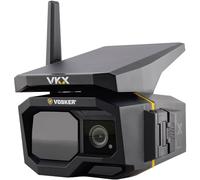 Vosker VKX Solar Powered 4G-LTE Outdoor Cellular Security Camera - No WiFi Needed, Motion Activated, Night Vision, SIM Card Included, On-Demand Mode - 15s Video Clips, IP65 Weather-Resistant