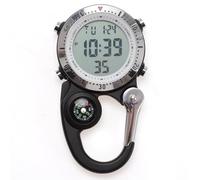 VOSO Carabiner Watch Luminous Clip on Multi-Function Quartz Watch Compass, Glow in The Dark Clip On Pocket Backpack Buckle Belt Watch for Doctors Chefs Outdoor Climbing