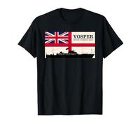 Vosper WW2 Motor Torpedo Boat British Vintage Flag T-Shirt