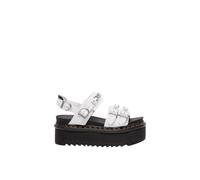 Voss II Chain Patent Platform Sandals - female - Dr. Martens - Wedges - White - 8 UK - Shoes 8 UK