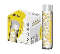 Voss - Lemon and Cucumber - Sparkling Water - Glass Bottle- 375 ml (Case of 12)
