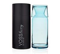VOSS Living - Bedside Water Carafe and Glass Set, 23.6 Oz - Water Decanter Bedside with Glass - Nightstand Water Carafe and Glass - Mouthwash Carafe (Cobalt Blue)