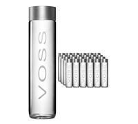 Voss Sparkling Artesian Water Glass Bottle 24 x 375ml Case