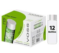 VOSS UK Water, Flavoured Sparkling Water, Lime Mint, Zero Calories, No Sugar, Natural, PET Water Bottles, Bulk Pack of 12 x 330 ml
