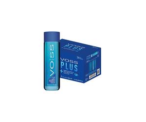 Voss Water, VOSS UK Plus, Artesian Still Water with Aquamin, Minerals and Electrolytes, Bulk pack of 24 x 500 ml