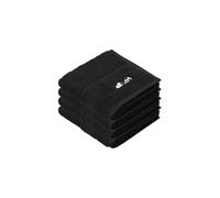 Vossen Peanuts 4-pack guest towel | 30 x 50 cm black | Sleepy Snoopy: Soft colors cuddly soft & for wellbeing