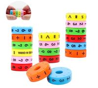 VOSSOT 3 Pieces Magnetic Arithmetic Educational Toy, School Cone Filling, Sugar Cone Filling, Mathematics Learning Toy, Calculation Roll, School Cone Boys Girls Filling, Magnetic Toy, Gift