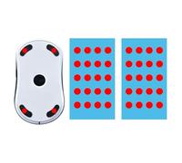 VOSSOT Mouse Skates Set for Logitech G PRO Wireless, Universal Ultra Fast Mouse Feet, Superglide on Glass Mouse Mat, Mouse Glide Dot Skate Set, Perfect Gliding Properties for Gaming, Office, Pack of