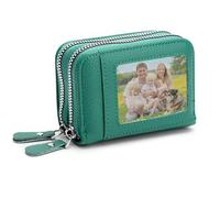 VOSSOT Women's Credit Card Holder, Wallet with RFID Protection, Small Purse with 11 Card Slots, ID Window, Coin Compartment, Ideal as a Credit Card Holder for Everyday Use, Travel & Gift