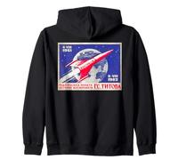 Vostok 2 Rocket Gherman Titov Soviet Space Anniversary Art Zip Hoodie