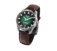 Vostok Europe 125A749 Rocket N1 Automatic Men's Watch Stainless Steel with Brown Leather Strap
