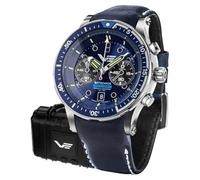 Vostok-Europe Batiscafos Chronograph Watch, Blue Dial, 49.7mm, 300m Water Resistant