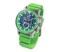 Vostok Europe Men's Watch Expedition North Pole Solar Chronograph with 2 Straps in Various Designs, Green / green, Strap.