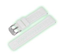 Vostok Europe Luminescent Silicone Bracelet 24 mm White Systema Periodicum Clasp Matte