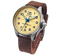 Vostok Europe Men Analog Automatic Watch with Leather Strap YN55-325A663