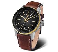 Vostok Europe Mens Analogue Automatic Watch with Leather Strap 565E593